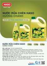 NƯỚC RỬA CHÉN HASO HƯƠNG CHANH - 750G